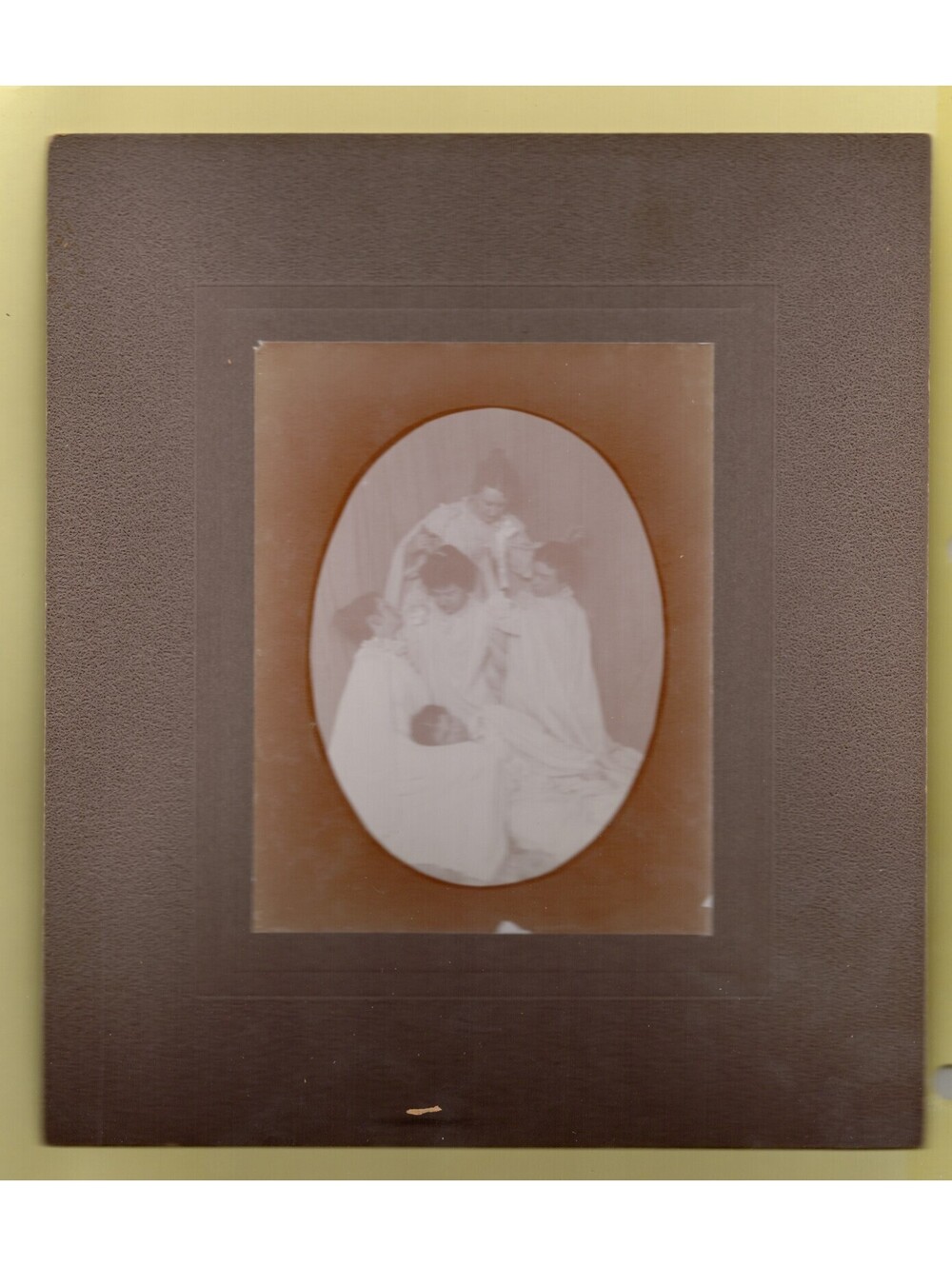 Group of Five Women Posing Together 7 x 8"